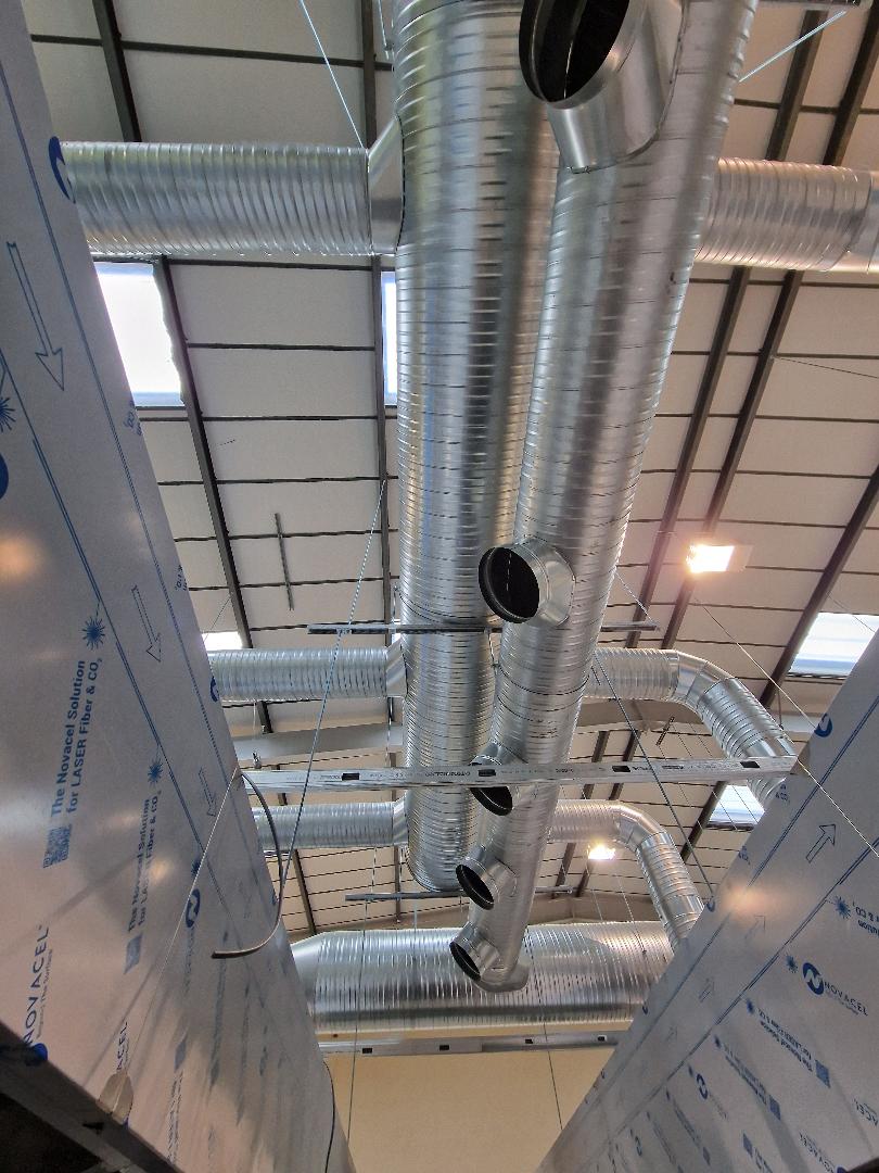 Extraction and Fresh Air System Large Duct run